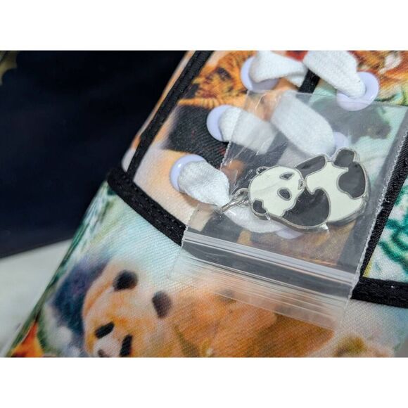 The Bradford Exchange Women's Multi-Color 2011 Wearable Art Wildlife Panda Shoe - Picture 2 of 8